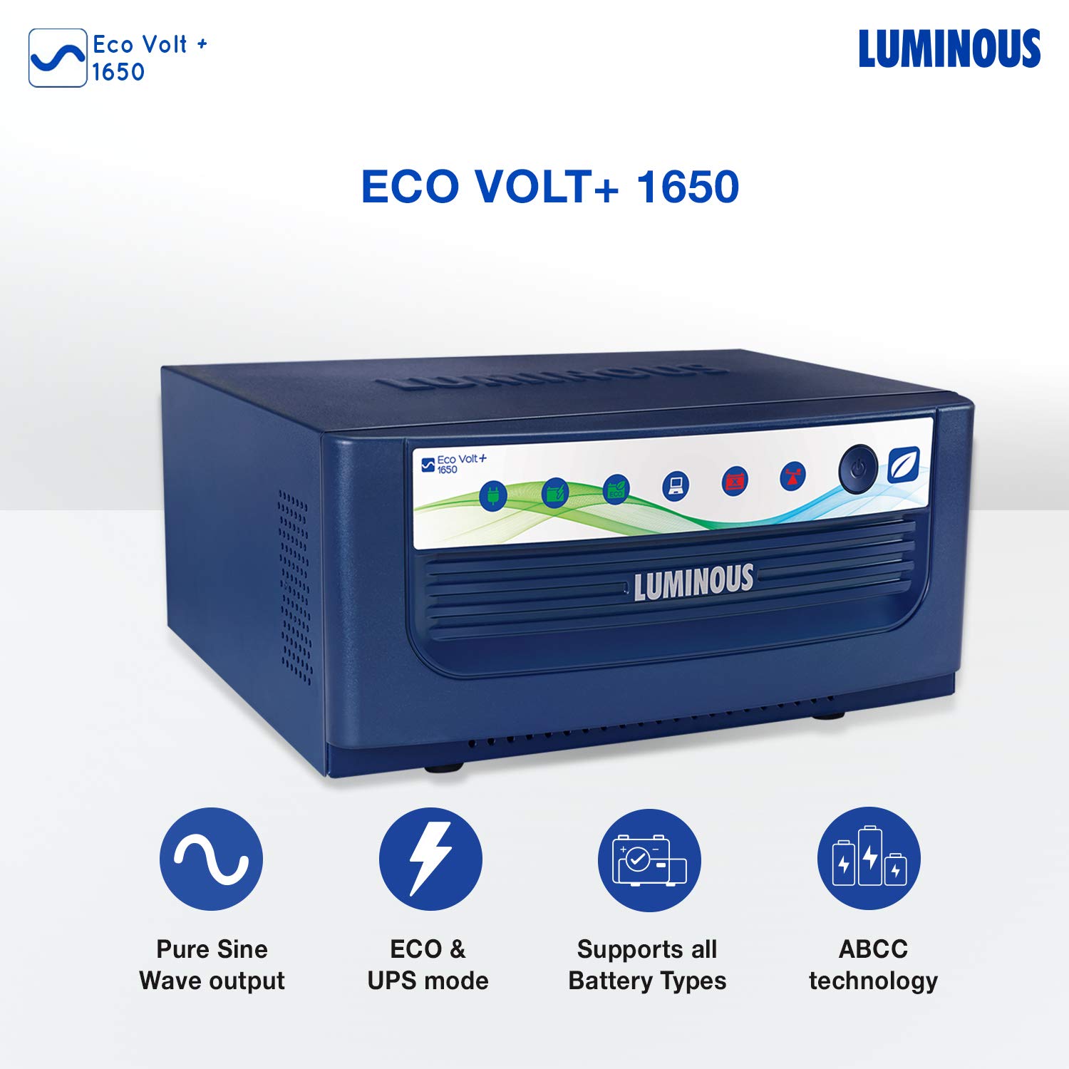 Luminous Eco Watt Neo 1650 Square Wave 1500/24V Inverter for Home